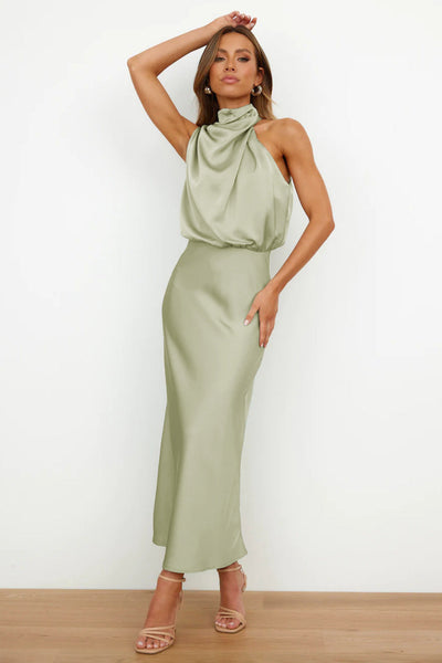 HARTLEY | Elegant satin summer dress